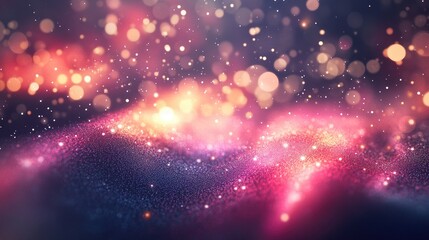 Poster - Abstract digital technology background for corporate presentations featuring particles and a broadcast theme