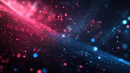 Poster - Abstract digital technology background featuring clean corporate particles for professional presentations and broadcasts
