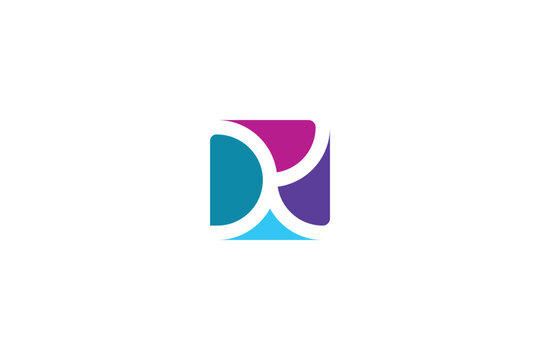 letter K negative space logo