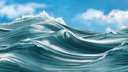  - Realistic White Layered Wave Background Design