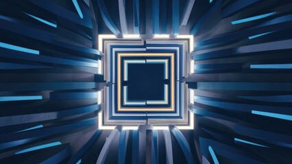 Poster - Rectangular shape with four straight sides, equal length opposite sides, and right angles, symbolizing structure and efficiency.