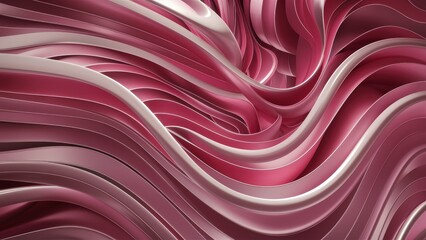 Poster - Sleek abstract background with elegant 3D curves, ideal for wallpapers or presentations featuring spacious design.
