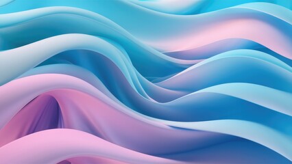 Wall Mural - Soft blue wave gradient background with pastel hues, EPS 10 format