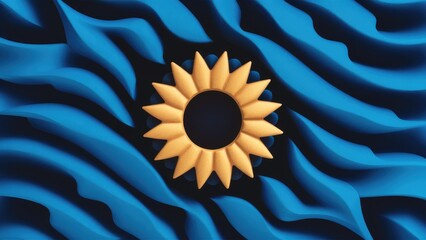 Leinwandbilder - Textured Blue Pattern Background.