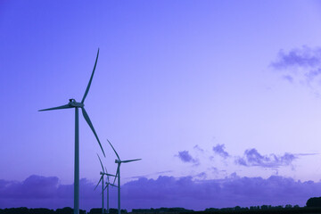 wind turbines farm, wind power generation equipment, clean energy, renewable energy