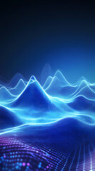 Wall Mural - Abstract background of grainy mountain range shapes