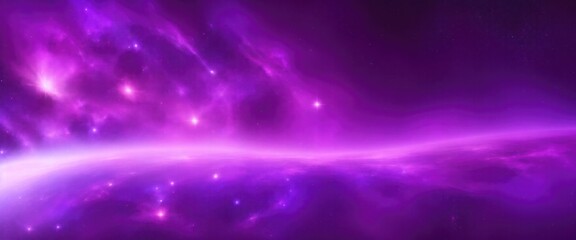 Wall Mural - Beautiful Purple Sci-fi cosmic space background