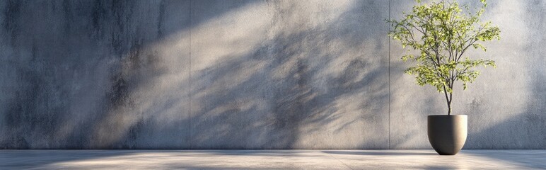 Poster - 3D rendering of a cement wall background