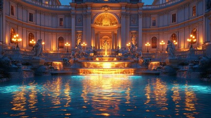 Wall Mural - Trevi Fountain Rome Spring