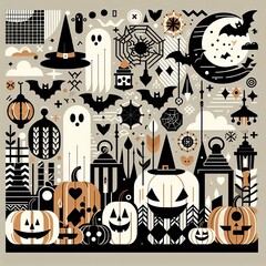 Wall Mural - halloween  pattern