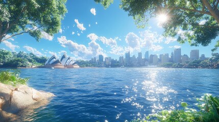 Wall Mural - Sydney Harbour Summer Day