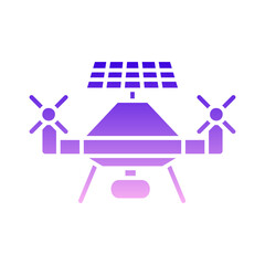 Canvas Print - solar powered drone