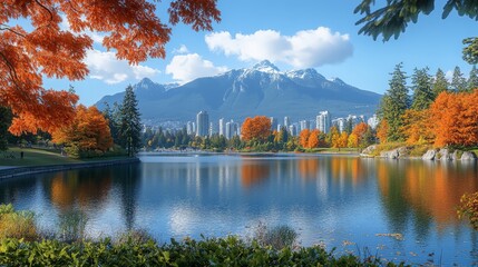 Wall Mural - Vancouver Stanley Park Autumn