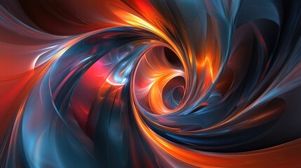 Poster - Abstract 3D fractal design suitable for use as a background