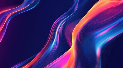 Poster - Abstract background featuring dynamic arrows and flowing wavy lines