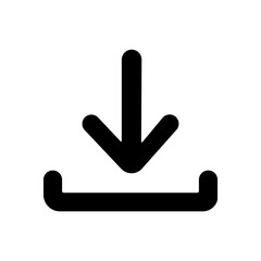 Poster - Download icon. Design of  website, application, UI, brochures, banners, templates. Stock Vector