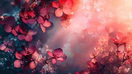 Abstract floral backdrop