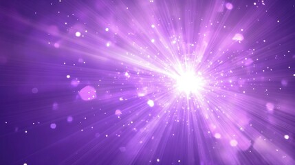 Poster - Abstract violet background featuring a starburst explosion effect