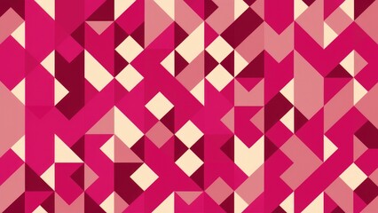Leinwandbilder - Vibrant Pink Geometric Pattern Wallpaper Animation