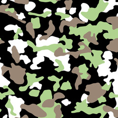 Poster - Abstract grunge , seamless texture, military camouflage pattern, Army or hunting dark khaki green camo clothes.