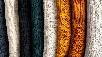 Poster - Knitted Fabric Textures.