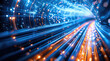 © visoot - Detailed view of a high-speed internet installation in a new area, emphasizing the strategy behind broadband network expansion. Generative AI.