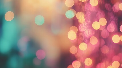 Poster - This image captures the essence of celebration with vivid bokeh light patterns creating a festive and joyful atmosphere, perfect for setting a cheerful and vibrant mood.
