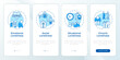 © bsd studio - Types of loneliness blue onboarding mobile app screen. Walkthrough 4 steps editable graphic instructions with linear concepts. UI, UX, GUI template. Montserrat SemiBold, Regular fonts used