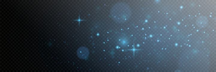 Wall Mural - Glittering background of dust and glowing stars.