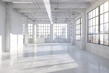 Poster - A spacious room filled with natural light from multiple windows