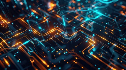 Poster - Abstract Digital Circuitry