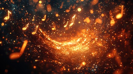 Glowing orange flame of a burning match in the dark, creating a small galaxy of light and dust against a black background