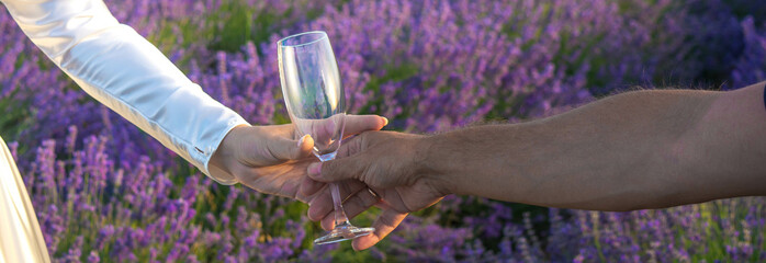 Poster - Wine in lavender