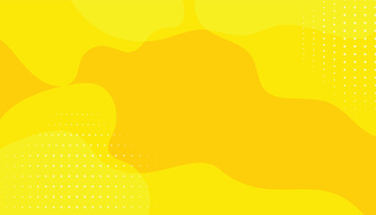 Aufkleber - Yellow liquid color background design. creative illustration for poster, banner, cover page, web, greeting card. fluid gradient. yellow wallpaper with geometric shapes