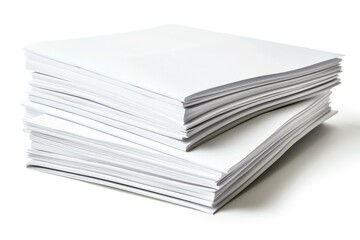 Aufkleber - Stacked white papers, ideal for office or study setting