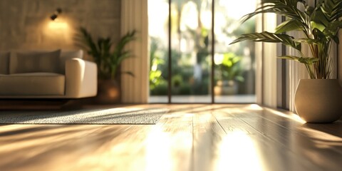 Poster - 3D rendering of a defocused interior space