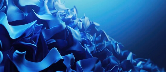 Poster - Abstract blue background with 3D rendering illustration