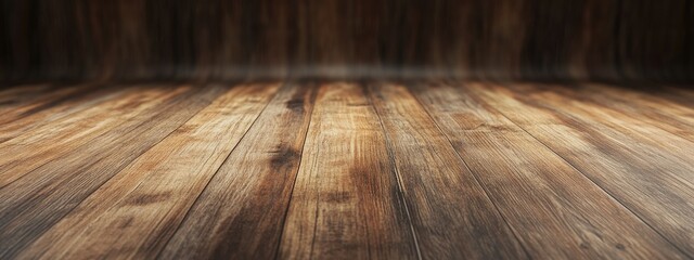 Poster - 3D rendering of a wooden surface background