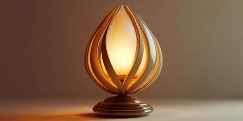 Poster - 3D rendering of a unique and beautifully designed decorative lamp