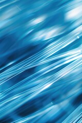 Poster - A close-up view of the calm and clear blue water surface