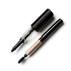 Elegant dual makeup tool featuring an eyeliner pen and a brow brush for precise beauty application. Ideal for flawless looks.