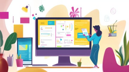 Website designer Creative planning application development draft sketch drawing template layout framework design studio . User experience design https www. Web page design concept