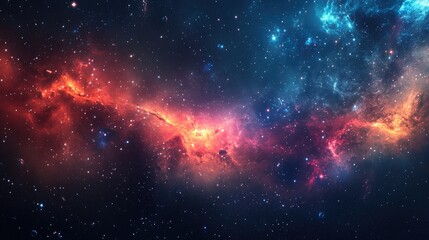 Poster - abstract space themed background