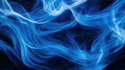 Poster - Abstract blue streaks