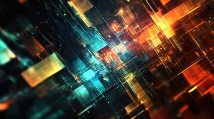 Poster - Abstract digital background for business use