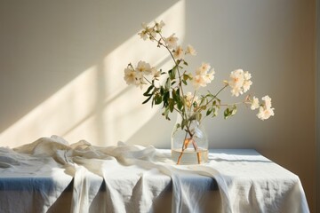 Canvas Print - Flower furniture table plant.