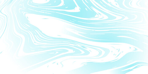 Wall Mural - abstract pattern white and blue marble texture and background. liquify swirl blue and white color ar