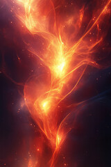 Aufkleber - Abstract energy with lightning bolts and sleek, dynamic lines,