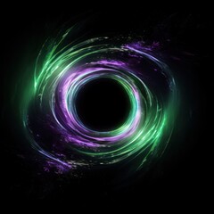 Canvas Print - Blackhole light backgrounds technology.