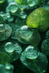 Aufkleber - Abstract representation of renewable energy sources blending with natural elements,